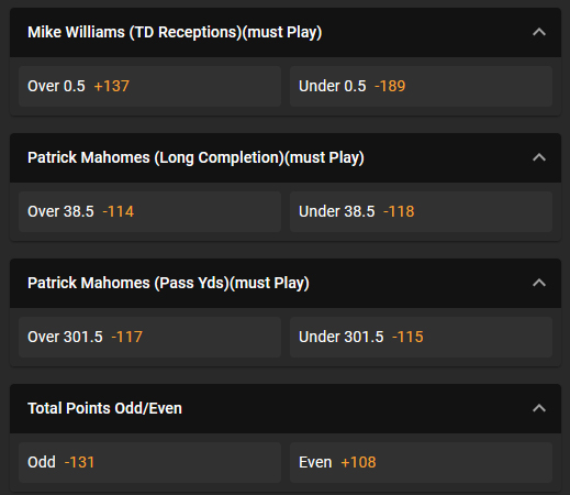 Cloudbet NFL Betting Specials