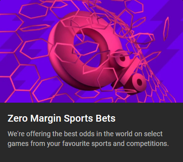 Cloudbet Zero Margin Sports Bets