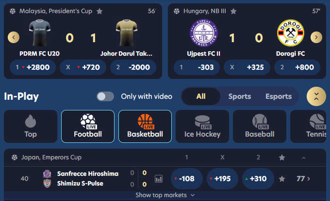 Even during the slow summer season there are always events to bet on.
