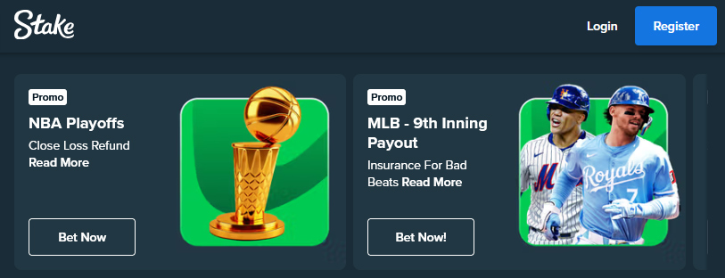 The Stake sportsbook has lots of promotions to choose from.